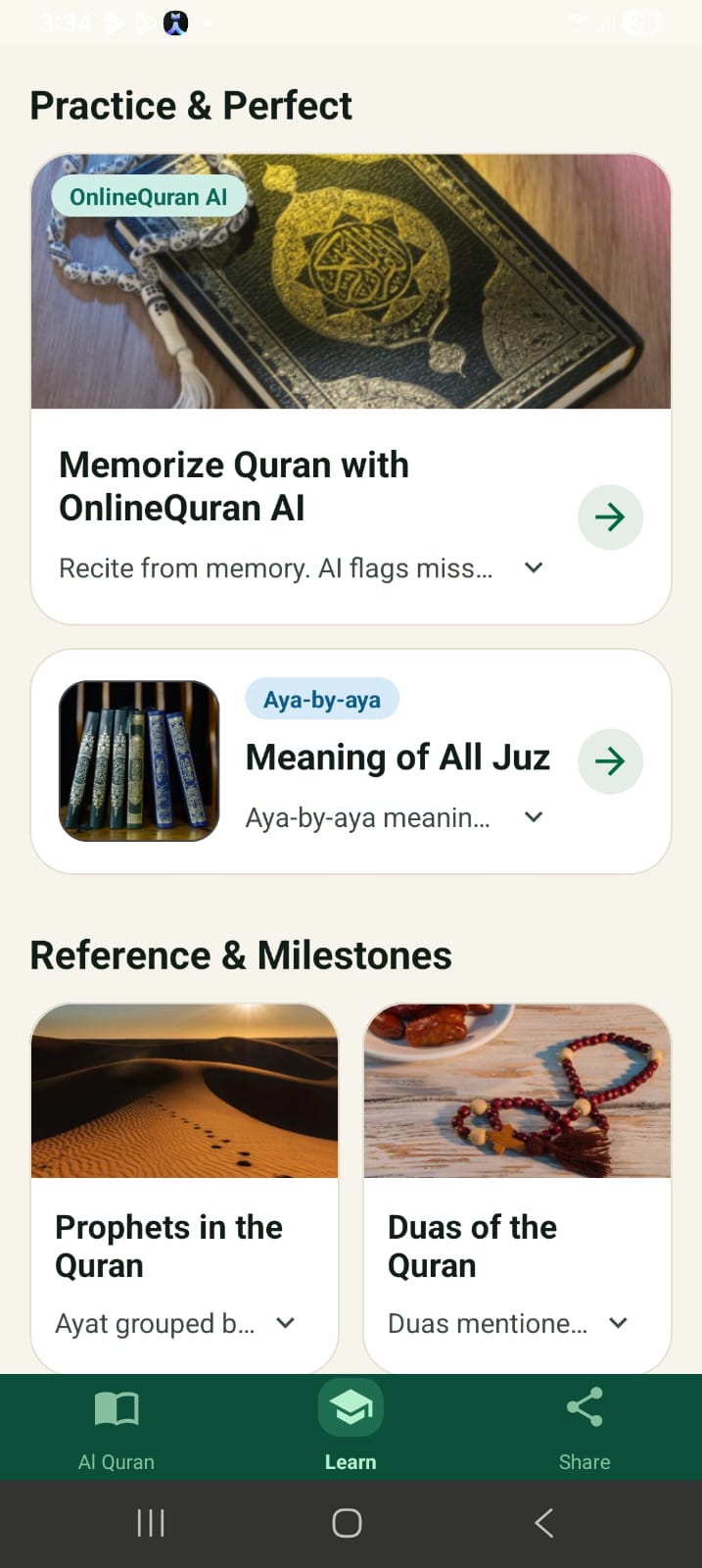 AI-assisted Quran learning